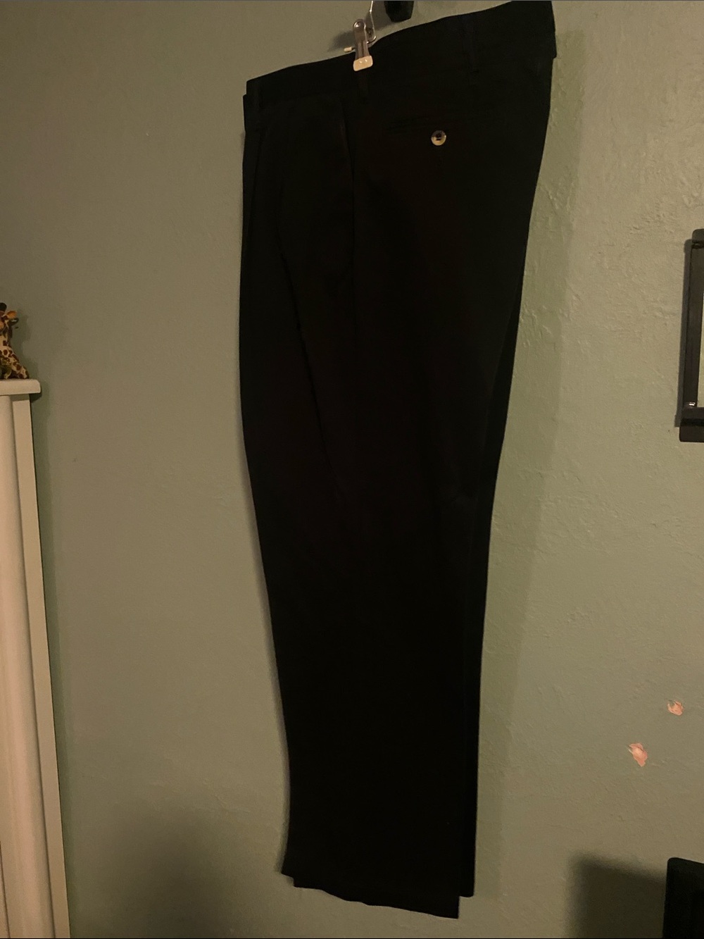 Kohl's Men's Black Dress Pants - Flat Front